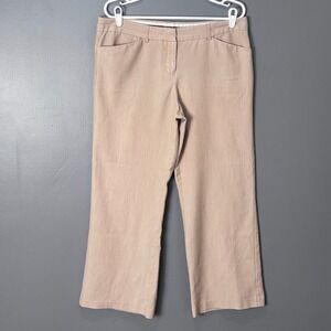 Metaphor Fiona Tan Dress Pants Womens 12 Wide Leg Stretch Professional Trousers